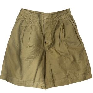 Free People Brown Rice Khaki Trouser Shorts